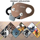 Outdoor Rock Climbing Rappelling 22KN Abseiling Descender Downhill Device Newly