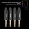 4pcs 6.35mm Male Monaural Audio Cable Connector Welding Plug Tail w/PVC Buf