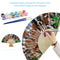 Farm Animal Oil Paint Folding Fan By Numbers DIY Painted Art Craft Handmade