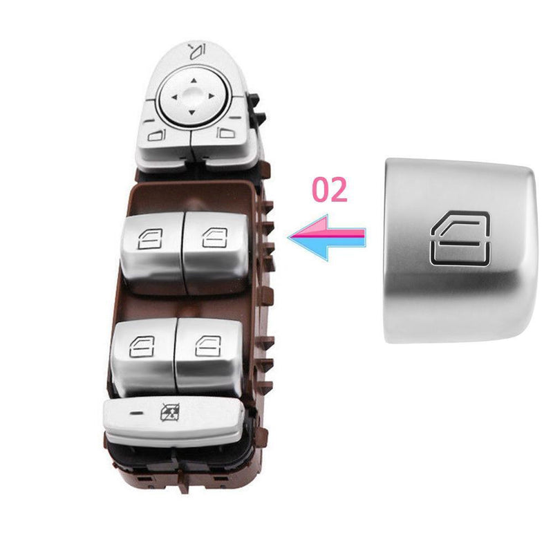 Master Window Switch Repair Button Cover FR for Mercedes Benz C Class W205 Newly