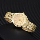 Casual Women Alloy Quartz Watch Fashion Personality Steel Strap Dress Wristwatch
