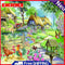 5D DIY Full Round Diamond Painting Color Country Picture Embroidery Mosaic Kits