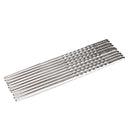 5 Pairs Stainless Steel Chopsticks Anti-skip Thread Style Durable Newly