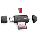 Micro USB+USB OTG Card Reader USB2.0 Memory Card Adapter for PC Android Newly
