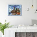 Landscape Cross Stitch 14CT Stamped Print Canvas Needleworks Ornaments for Gi