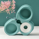 Cat Food Bowl Automatic Feeder Water Pet Dog Food Drink Dish Bowl (Green) Newly