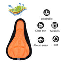 Sponge Bicycle Seat Cushion Pad with Seat Rain Cover for Mountain Cycling Bike
