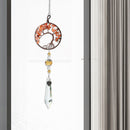Crystal Prism Ball Pendant Wind Chimes Hanging Ornament Garden Decor (C) Newly