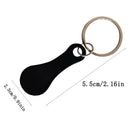 2pcs Metal Keychain Shopping Cart Token Keychain Accessories Decor Keyring Hook