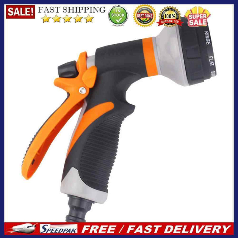 8 Mode Watering Gun Garden Hose Spray Nozzle Plant Yard Car Washer Cleaning