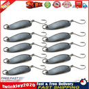 10pcs Metal Fishing Lures Bass CrankBait Spoon Crank Bait Tackle Newly