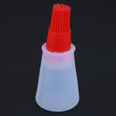 1pc Heat Resisting Silicone Grill Oil Bottle BBQ Basting Brush Tool(Red)