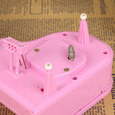 Romantic Piano Dancing Ballerina Music Box Clockwork Musical Boxes (Pink) Newly