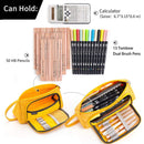 Portable Pen Bag-Linen Big Capacity Stationery Bag Cosmetic Bag for Boys Girl