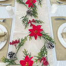 Decoration Christmas Pine Cone Eucalyptus Leaf Vines Red Fruit Pine Needle