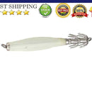 95mm*0.9mm Noctilucent Squid Cuttlefish Sleeve Lure Hook Bait Fishhook
