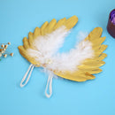 Angel Feather Wings Baby Leaves Headband Hair Head Bands (gloden) Newly