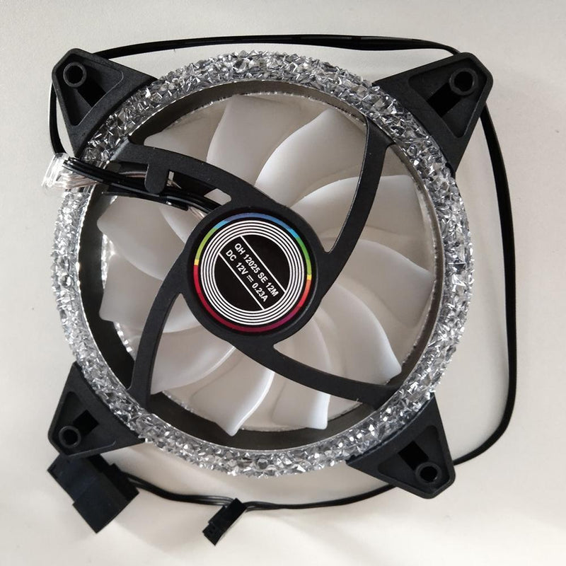 120mm Fan Colorful Computer Case Fans Cooling Cooler Radiator 11 Blades