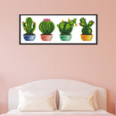 14CT Stamped Cross Stitch Kits DIY Plants Embroidery Mosaic Craft Artwork Dec