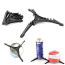 Outdoor Camping Gas Holder Tank Foldable Canister Tripod Stand Base Bottle Shelf