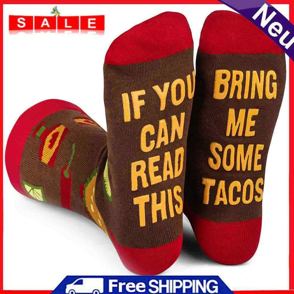 Letter Printing Soft Cotton Calf Length Socks Women Men Warm Crew Socks One Size