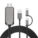 HDTV Mirroring Micro USB Type-C to HDMI Cable MHL to HDMI Adapter Converter