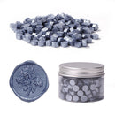 200pcs Octagon Sealing Wax Blue Wax Beads for Envelope Invitation DIY Making