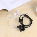 vanpower Transparent Acoustic Tube Earphone Stereo Headphones 3.5mm Mono Heads