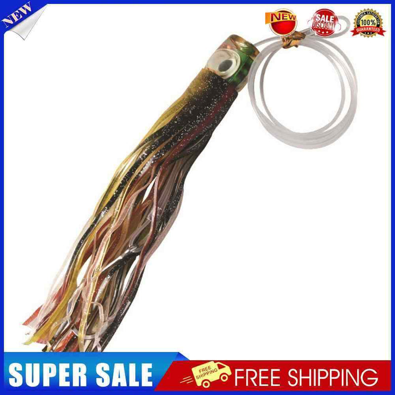Octopus Squid Fishing Lures Soft Skirt Baits Tuna Trolling Seawater (E)