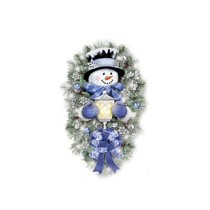 Christmas Decoration Stickers for Home Outdoor Window Snowman Wreath Xmas