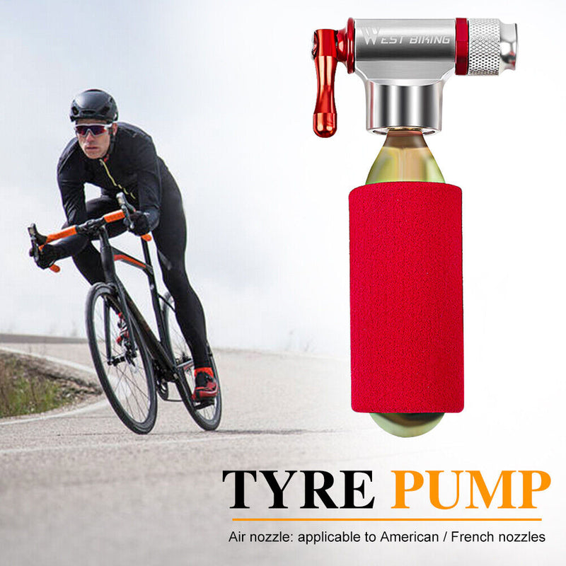 WEST BIKING MTB Mini Air Pump Road Bike Bicycle CO2 Inflator Cycling Equipment