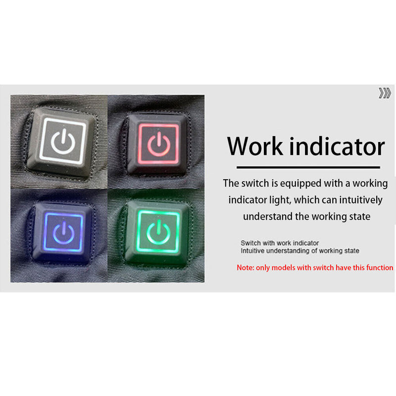 2pcs Winter Electric Heated Gloves Hand Warm Cycling Skiing Thermal Center