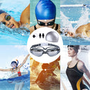 Waterproof HD Eyewear Adults Anti-fog Diving Goggles Earplug Kits (Grey)