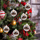 Hot Gift Single Side Humorous Lets Go Brandon Christmas Ornament FJB