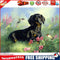 5D DIY Diamond Painting Dog Cross Stitch Embroidery Mosaic Kit Home Decor