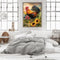 DIY Paint By Number Kit Frameless Rooster Sunflower Handpainted Canvas for