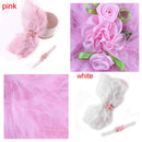 Boy Girl Flowers Angel Wings + Headband Set Photograph Props Outfits Feather