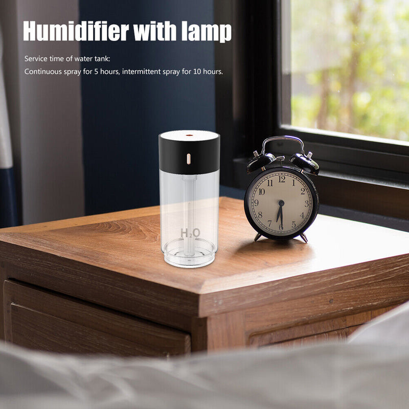 Air Humidifier Cool Mist Maker Fogger Air Purifier LED Light Household Spraying