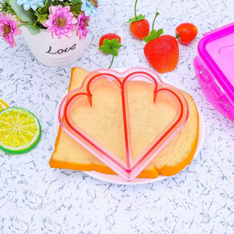 Lunch DIY Sandwiches Cutter Mould Food Cutting Die Bread Biscuits Mold(Love
