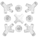 9x Spare Parts For 3x3m Gazebo Awning Tent Feet Corner Center Connector 25/19mms