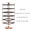 288 Holes 6-Layer Jewelry Storage Holder Earrings Necklace Ring Display Stand
