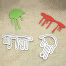 2pcs Drops of Blood Metal Cutting Dies Stencil Embossing Scrapbook Craft