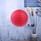 4 inch Round Chinese Paper Lantern DIY Paper Ball Lamp Party Decor (Red) Newly