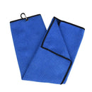Golf Towel 41x54cm Tri-Fold Microfiber Waffle Towel Sweat-absorbent (Blue) Newly