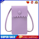 Candy Flower Women Shoulder Bags PU Crossbody Small Phone Pouch (Purple)