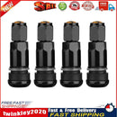 4pcs Car Tubeless Tyre Valve Stems Aluminum Tire Air Valve Stems (Black) Newly