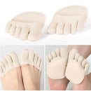 Pro Cotton Half Socks Insoles Pads Cushion Midfoot Sore Pain Forefoot