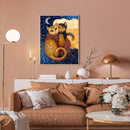 Couple Cats Oil Paint By Numbers Kits Canvas Picture Gift for Adults Children