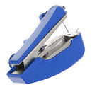 Mini Sewing Machines Portable Needlework Mending Handworking Tools (Blue) Newly