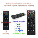 Remote Control Replacement For MXQ MXQ Pro 4K X96 Android TV 1 Box x T9M V0G1